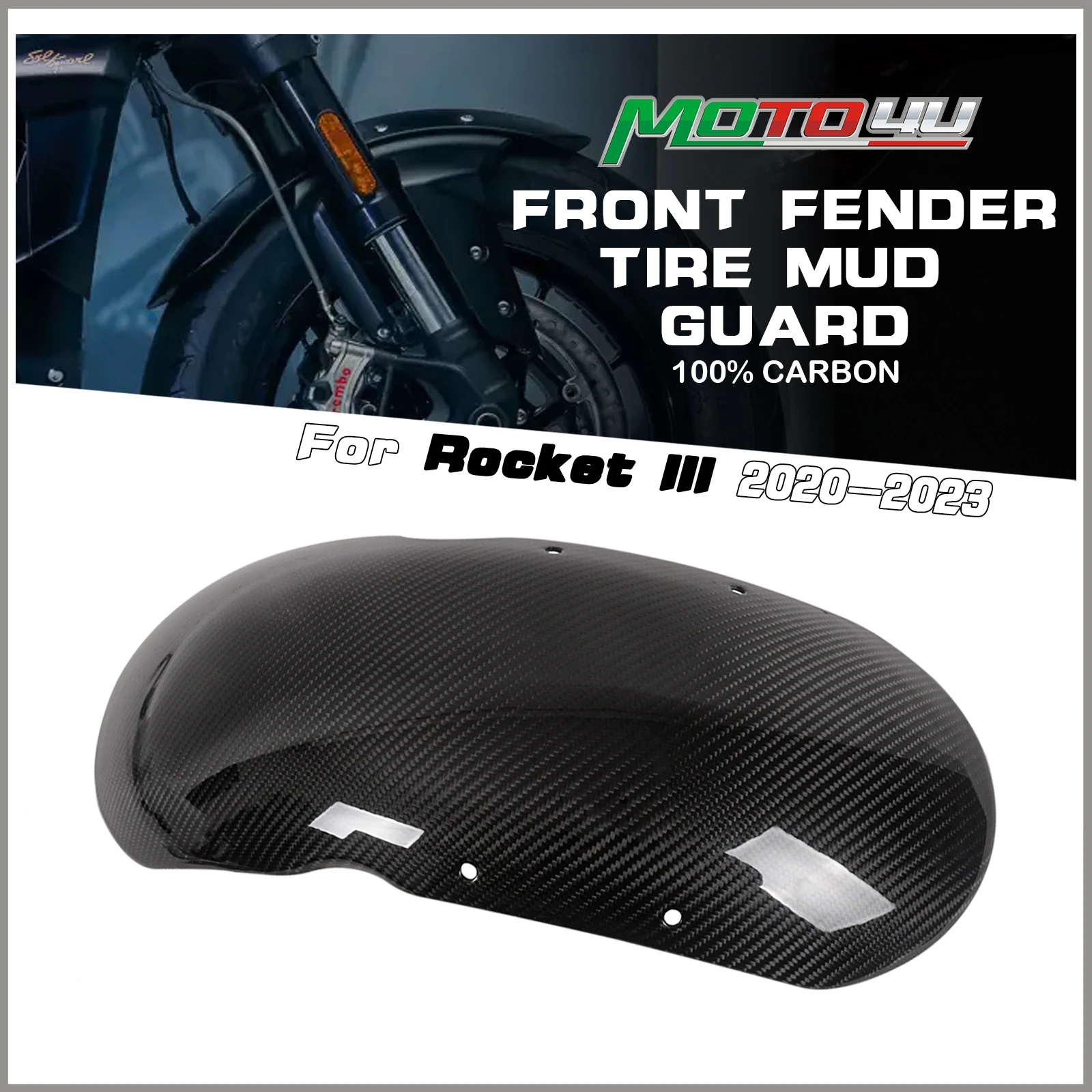 For Triumph Rocket III 2020 2021 2022 2023 100% Carbon Fiber Motorcycle Front Fender Fairing Mudguard With Bracket Full Carbon
For Triumph Rocket III 2020 2021 2022 2023 100% Carbon Fiber Motorcycle Front Fender Fairing Mudguard With Bracket Full Carbon