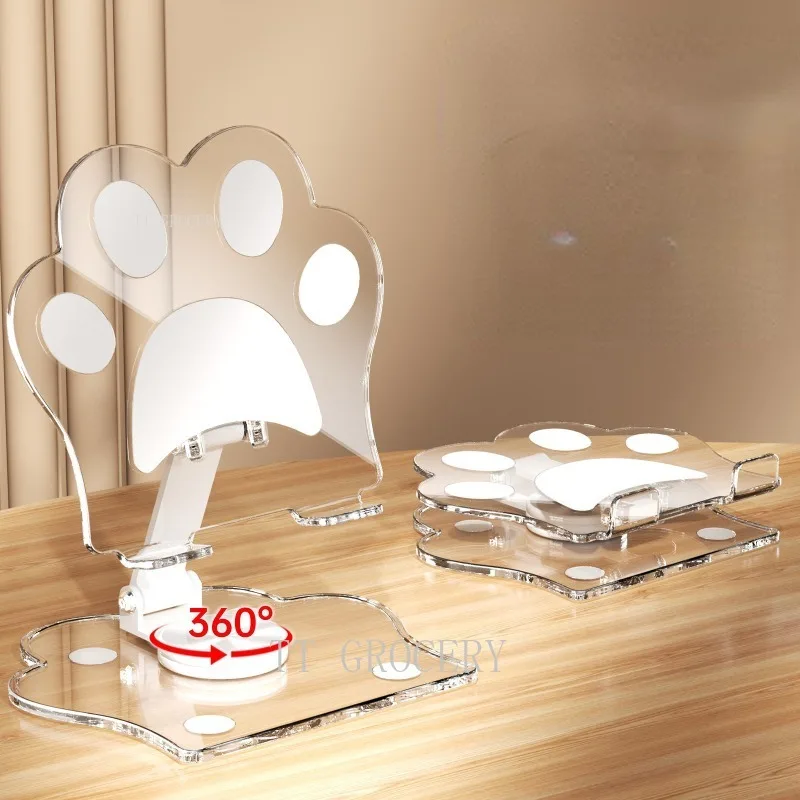 Transparent Acrylic Tablet Stand Rotatable Read Book Holder Foldable Desktop Support Riser For IPad Smart Phone Display
Transparent Acrylic Tablet Stand Rotatable Read Book Holder Foldable Desktop Support Riser For IPad Smart Phone Display
