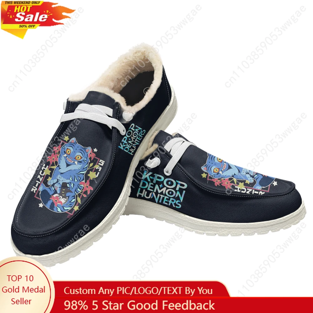 KPop Demon Hunters Flat Shoe Mens Womens Warm Casual Shoe Indoor Outdoor Light Durable Comfortable Couple Shoe Customized Shoes
KPop Demon Hunters Flat Shoe Mens Womens Warm Casual Shoe Indoor Outdoor Light Durable Comfortable Couple Shoe Customized Shoes