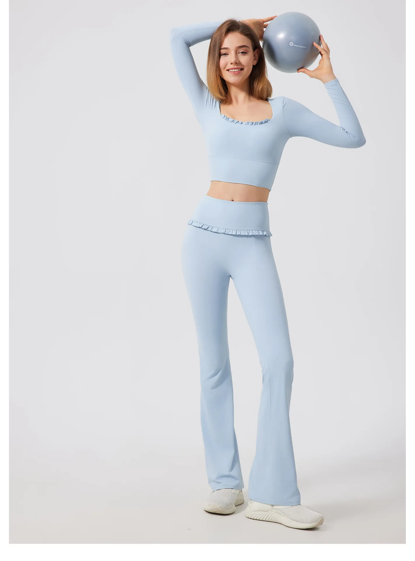 Ruffle Leaf Edge Slightly Pulled Yoga Pants Women's High Waist Thin Sports Flared Pants Slim Breathable Casual Fitness Trousers
Ruffle Leaf Edge Slightly Pulled Yoga Pants Women's High Waist Thin Sports Flared Pants Slim Breathable Casual Fitness Trousers