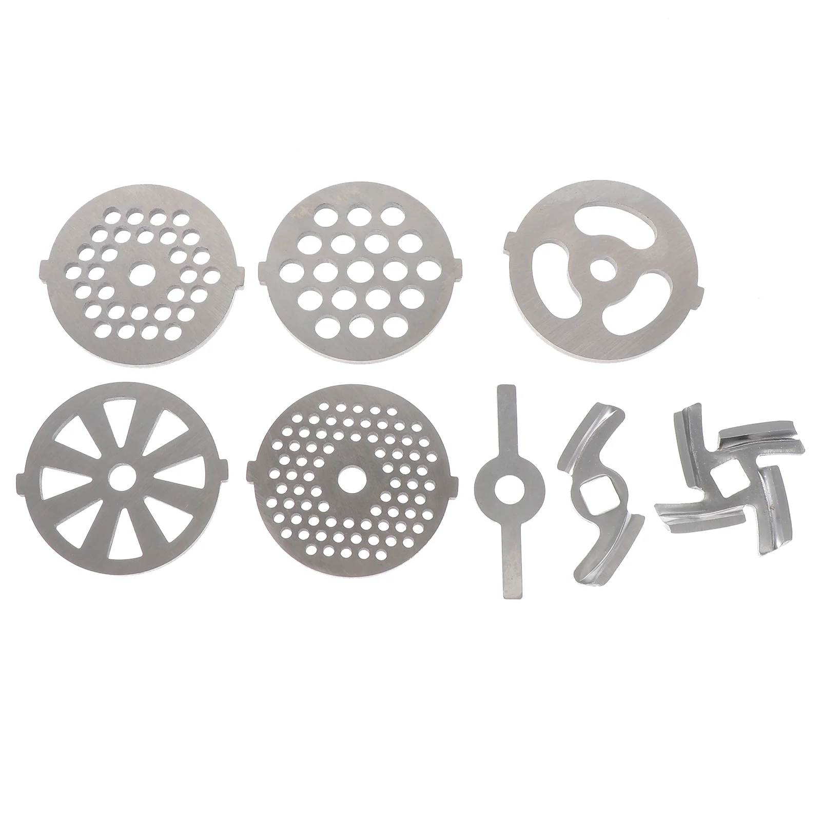 8 Pcs Stand Mixer Attachments Meat Grinder Accessories Electric Blades Vertical Silver Stainless Steel Manual
8 Pcs Stand Mixer Attachments Meat Grinder Accessories Electric Blades Vertical Silver Stainless Steel Manual