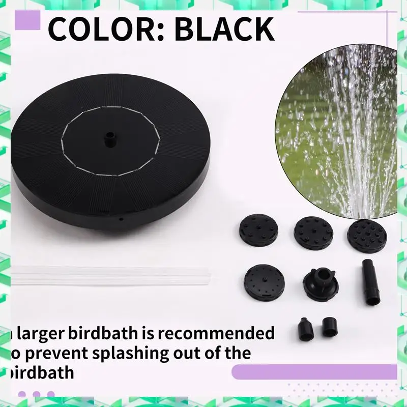 FIZP Solar Bird Bath Fountain Pump, 1.5W Solar Powered Water Feature For Garden, Pool, And Pond
FIZP Solar Bird Bath Fountain Pump, 1.5W Solar Powered Water Feature For Garden, Pool, And Pond