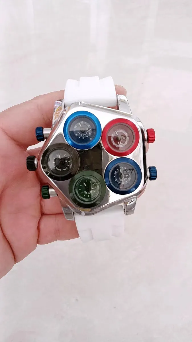 multi-time zone quartz large plate couple Internet celebrity silicone tape boys and girls watch
multi-time zone quartz large plate couple Internet celebrity silicone tape boys and girls watch