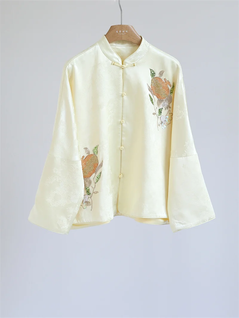 Hand Embroidered Bead New Chinese Style Casual Vintage Mixed National Style Top Spring Autumn R60001 Women's Jacket Coat
Hand Embroidered Bead New Chinese Style Casual Vintage Mixed National Style Top Spring Autumn R60001 Women's Jacket Coat