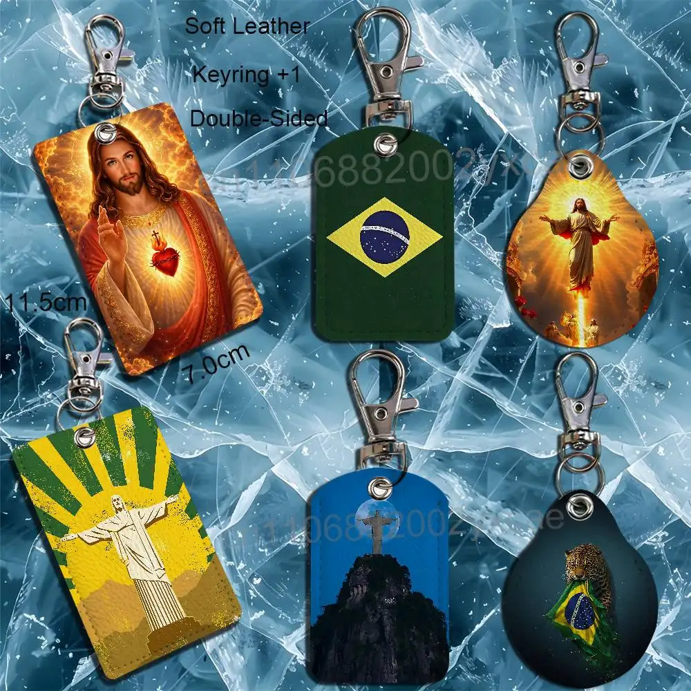 Brasil flag and Jesus Christ Cartoon Singer Anime Card Keychain Fashion Pendant Bag ID Door Card Holder Bus Card Cute Adult
Brasil flag and Jesus Christ Cartoon Singer Anime Card Keychain Fashion Pendant Bag ID Door Card Holder Bus Card Cute Adult