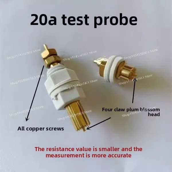 20A Gold Plated Copper Test Probes for 18650 Battery Internal Resistance and Charging Testing
20A Gold Plated Copper Test Probes for 18650 Battery Internal Resistance and Charging Testing
