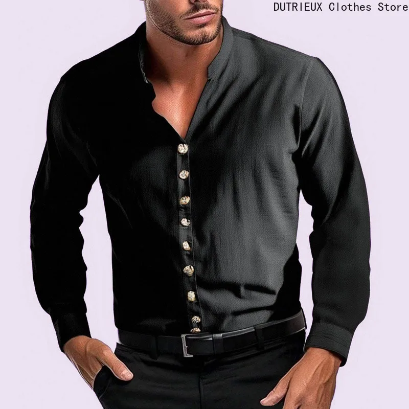 【Доступны несколько цветов 】2025 Новая мужская модная однотонная рубашка в европейском стиле, простая деловая повседневная рубашка с длинными рукавами
【Доступны несколько цветов 】2025 Новая мужская модная однотонная рубашка в европейском стиле, простая деловая повседневная рубашка с длинными рукавами