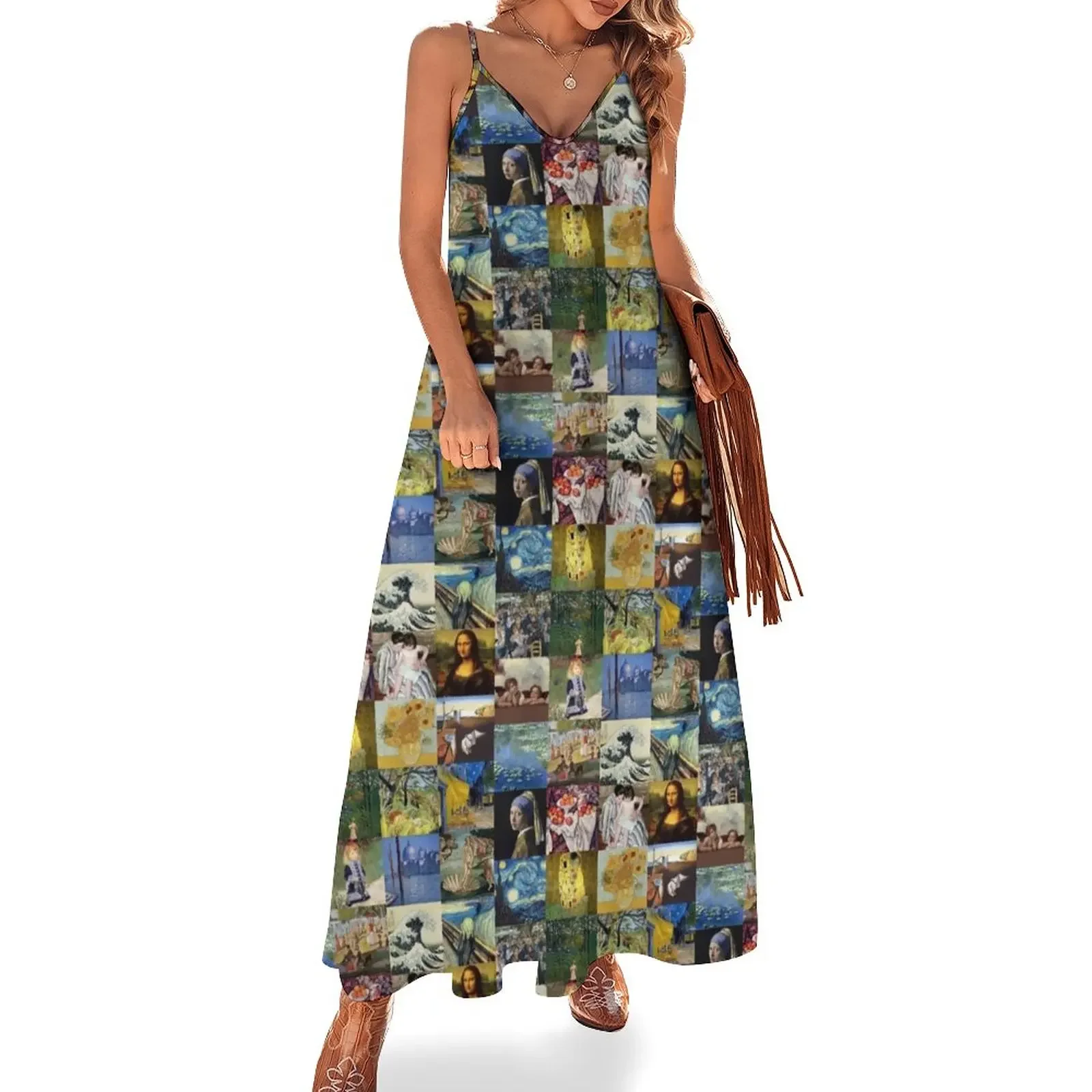 Famous Artwork Sleeveless Dress dresses for womens 2025 Dress for pregnant women Dress
Famous Artwork Sleeveless Dress dresses for womens 2025 Dress for pregnant women Dress