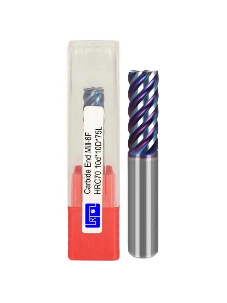 HRC70 6-флейтовая концевая фреза, диаметр 4,6,8,10,12 мм, плоскостная квадратная твердосплавная фреза для станков с ЧПУ
HRC70 6-флейтовая концевая фреза, диаметр 4,6,8,10,12 мм, плоскостная квадратная твердосплавная фреза для станков с ЧПУ