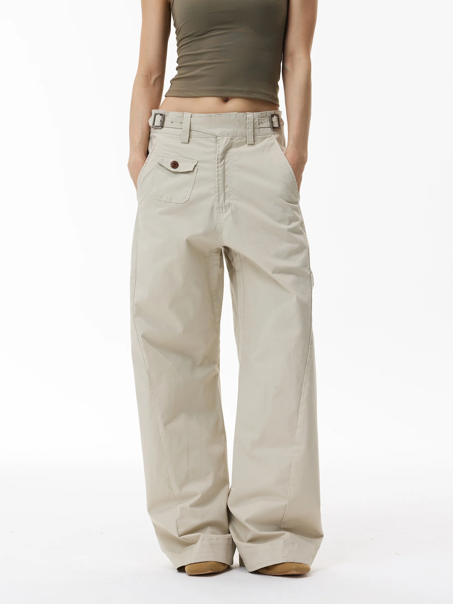WLNEXT American Retro Style Casual Work Pants Unisex High Waist Cotton Blend Fabric Trendy Couple's Loose Fit Trousers
WLNEXT American Retro Style Casual Work Pants Unisex High Waist Cotton Blend Fabric Trendy Couple's Loose Fit Trousers