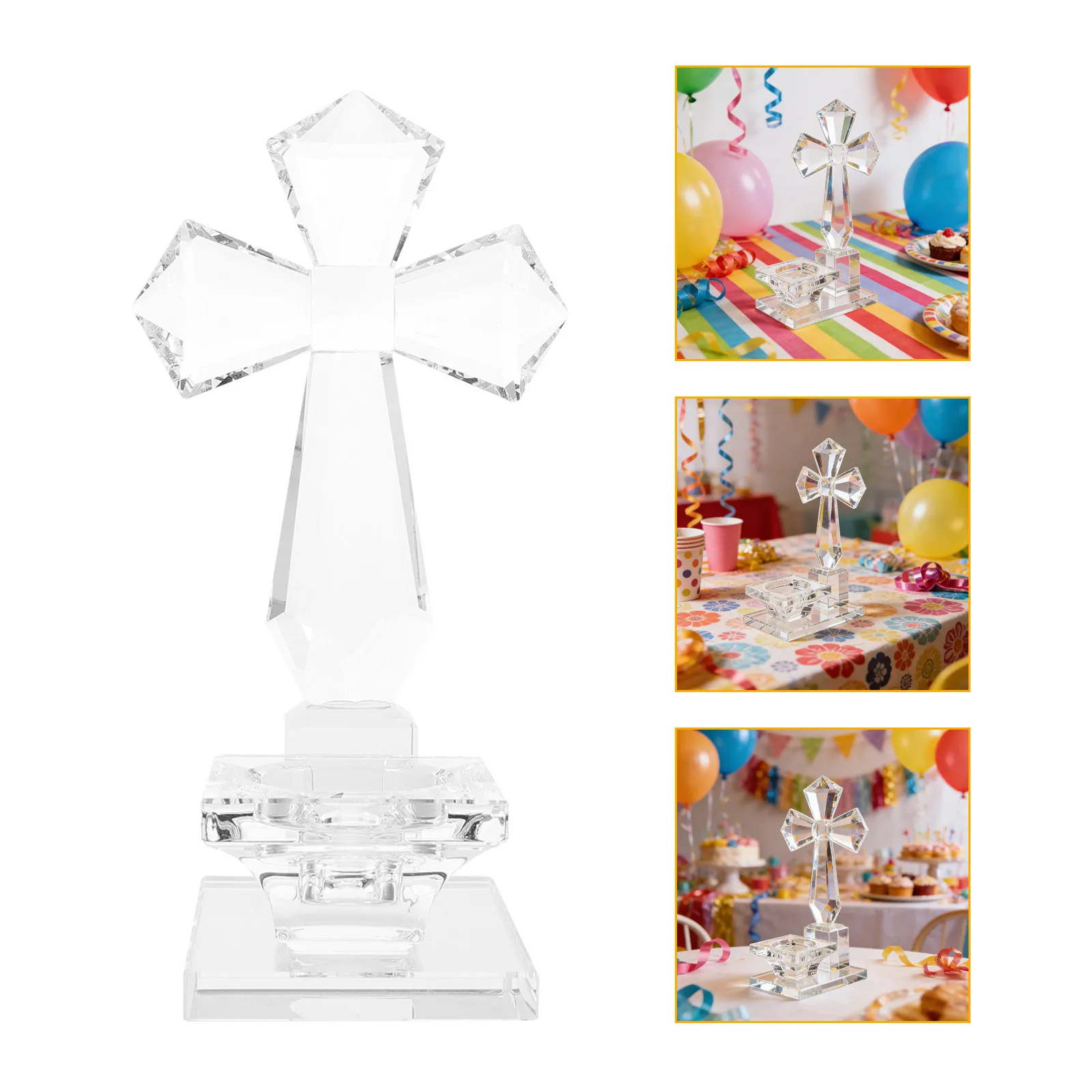European Style Glass Cross Holder Clear Crystal Religious Votive Stand Easter Baptism Memorial Sympathy Gift
European Style Glass Cross Holder Clear Crystal Religious Votive Stand Easter Baptism Memorial Sympathy Gift