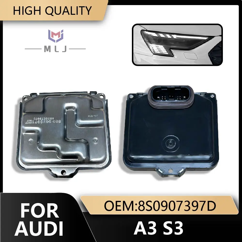 8S0907397D LED Headlight DRL Ballast Driver Module For Audi A3 S3 RS3 8V Q2 2017-2020 Angel Eye Control Unit Replacement Parts
8S0907397D LED Headlight DRL Ballast Driver Module For Audi A3 S3 RS3 8V Q2 2017-2020 Angel Eye Control Unit Replacement Parts