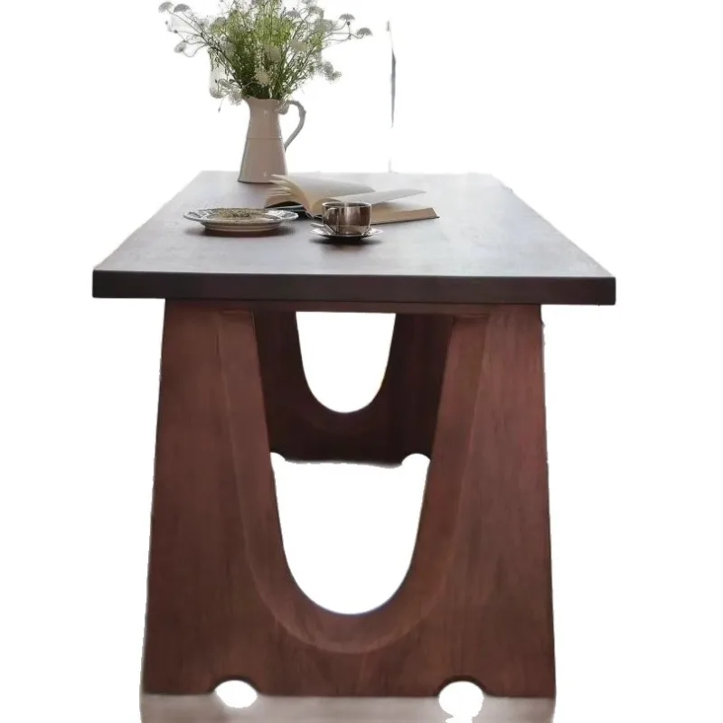 Североамериканский стол из черного ореха из цельного дерева, прямоугольный, средневековый, для домашнего кабинета, офиса, простой верстак
Североамериканский стол из черного ореха из цельного дерева, прямоугольный, средневековый, для домашнего кабинета, офиса, простой верстак