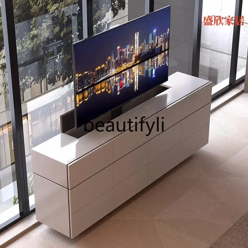 Italian Style Smart Remote Control Hidden Automatic Lifting TV Cabinet Multi-Functional Living Dining Room Partition Cabinet
Italian Style Smart Remote Control Hidden Automatic Lifting TV Cabinet Multi-Functional Living Dining Room Partition Cabinet