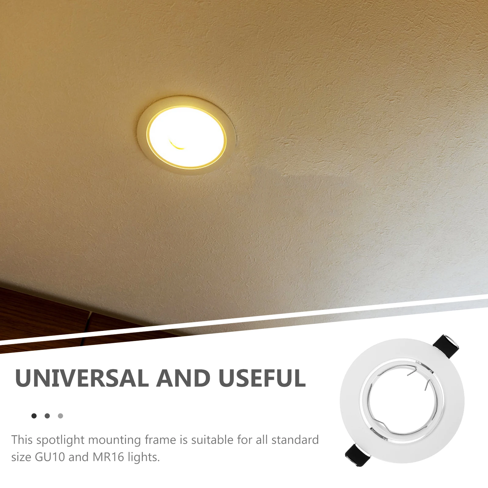 Spotlight Bracket Recessed Trim Black Arc Surface Metal Frame for Ceiling Lights Fixture Kitchen Bedroom Hallway Shop Window
Spotlight Bracket Recessed Trim Black Arc Surface Metal Frame for Ceiling Lights Fixture Kitchen Bedroom Hallway Shop Window