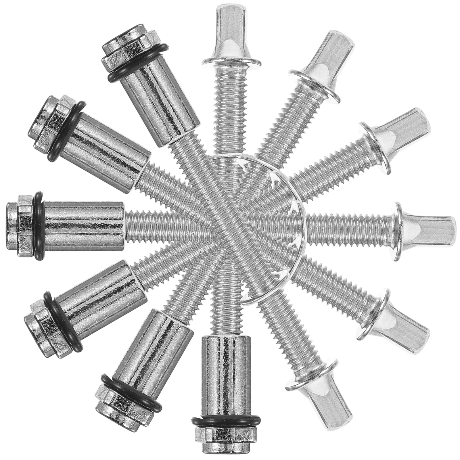 6Pcs Drum Hardware Screws Set Long Lasting Metal Tension Rods for Snare Bass Drum Repair Replacement Parts Jazz Screws 
6Pcs Drum Hardware Screws Set Long Lasting Metal Tension Rods for Snare Bass Drum Repair Replacement Parts Jazz Screws