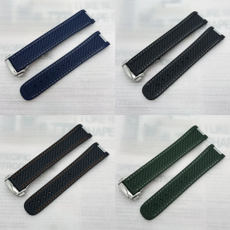 20mm Green Blue Waterproof Spread Rubber Silicone Strap with Silver Clasp for OMG Seamaster Speedmaster Automatic Quartz Watch
20mm Green Blue Waterproof Spread Rubber Silicone Strap with Silver Clasp for OMG Seamaster Speedmaster Automatic Quartz Watch
