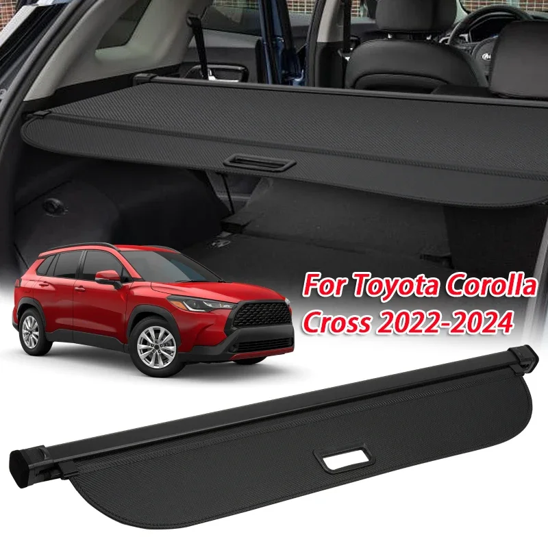 Black Retractable Cargo Cover Trunk Cover Security Shield Shade for Toyota Corolla Cross 2022-2024
Black Retractable Cargo Cover Trunk Cover Security Shield Shade for Toyota Corolla Cross 2022-2024