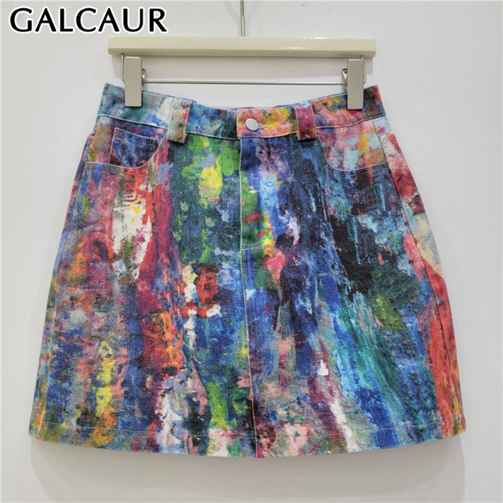 GALCAUR модные юбки с цветными блоками для похудения и принтом для женщин, юбка трапециевидной формы с высокой талией и карманами в стиле пэчворк, женская одежда
GALCAUR модные юбки с цветными блоками для похудения и принтом для женщин, юбка трапециевидной формы с высокой талией и карманами в стиле пэчворк, женская одежда