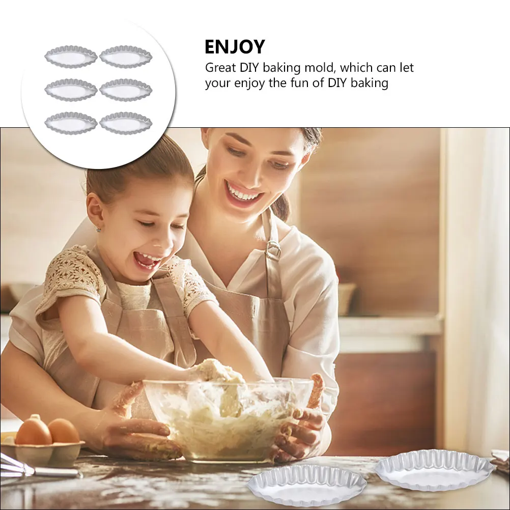 6 pcs Chrysanthemum Shape Boat Molds Egg Tart Baking Trays Aluminum Alloy Kitchen Bakeware Tools DIY Desserts Pies
6 pcs Chrysanthemum Shape Boat Molds Egg Tart Baking Trays Aluminum Alloy Kitchen Bakeware Tools DIY Desserts Pies