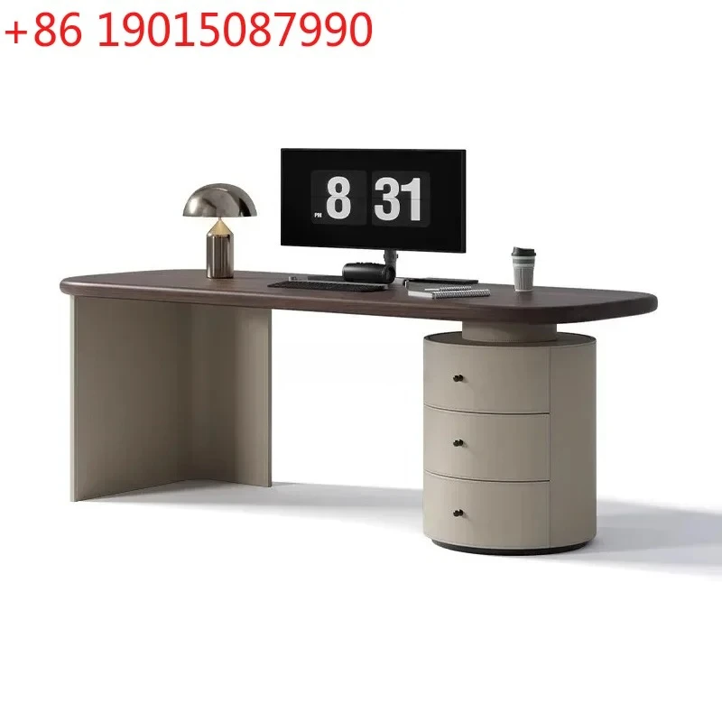 Modern minimalist desk home high-end solid wood office Italian light luxury computer desk
Modern minimalist desk home high-end solid wood office Italian light luxury computer desk