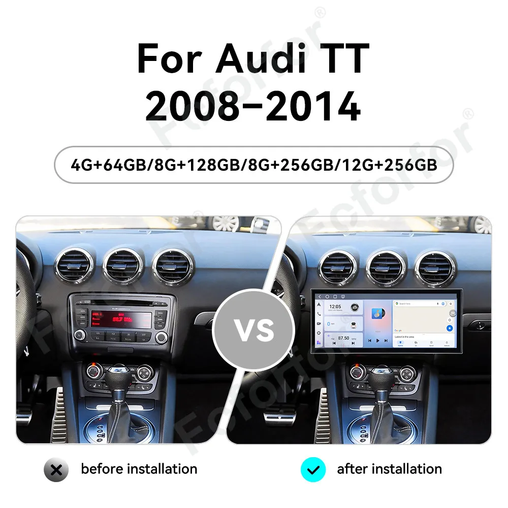 15.8 Inch Android 15 HD Touch Screen Car GPS Navigation Wireless CarPlay Multimedia Player For Audi TT 2008-2014 Head Unit
15.8 Inch Android 15 HD Touch Screen Car GPS Navigation Wireless CarPlay Multimedia Player For Audi TT 2008-2014 Head Unit