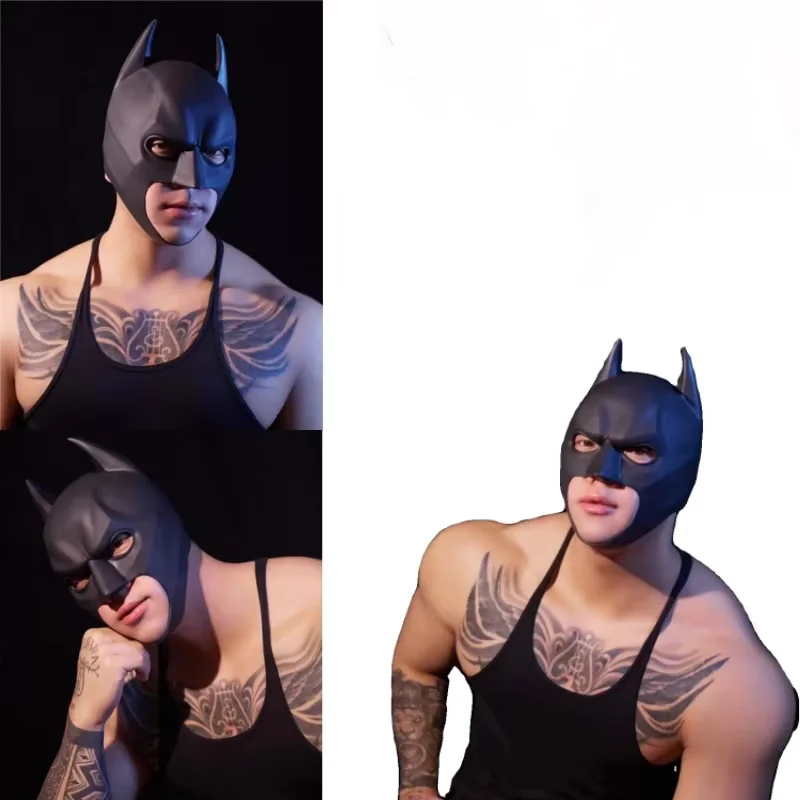 Halloween Black Bat Mask Superhero Cosplay Costume Prop Dark Knight Style Cowl Latex Half Face Headgear Masquerade Party for Men
Halloween Black Bat Mask Superhero Cosplay Costume Prop Dark Knight Style Cowl Latex Half Face Headgear Masquerade Party for Men