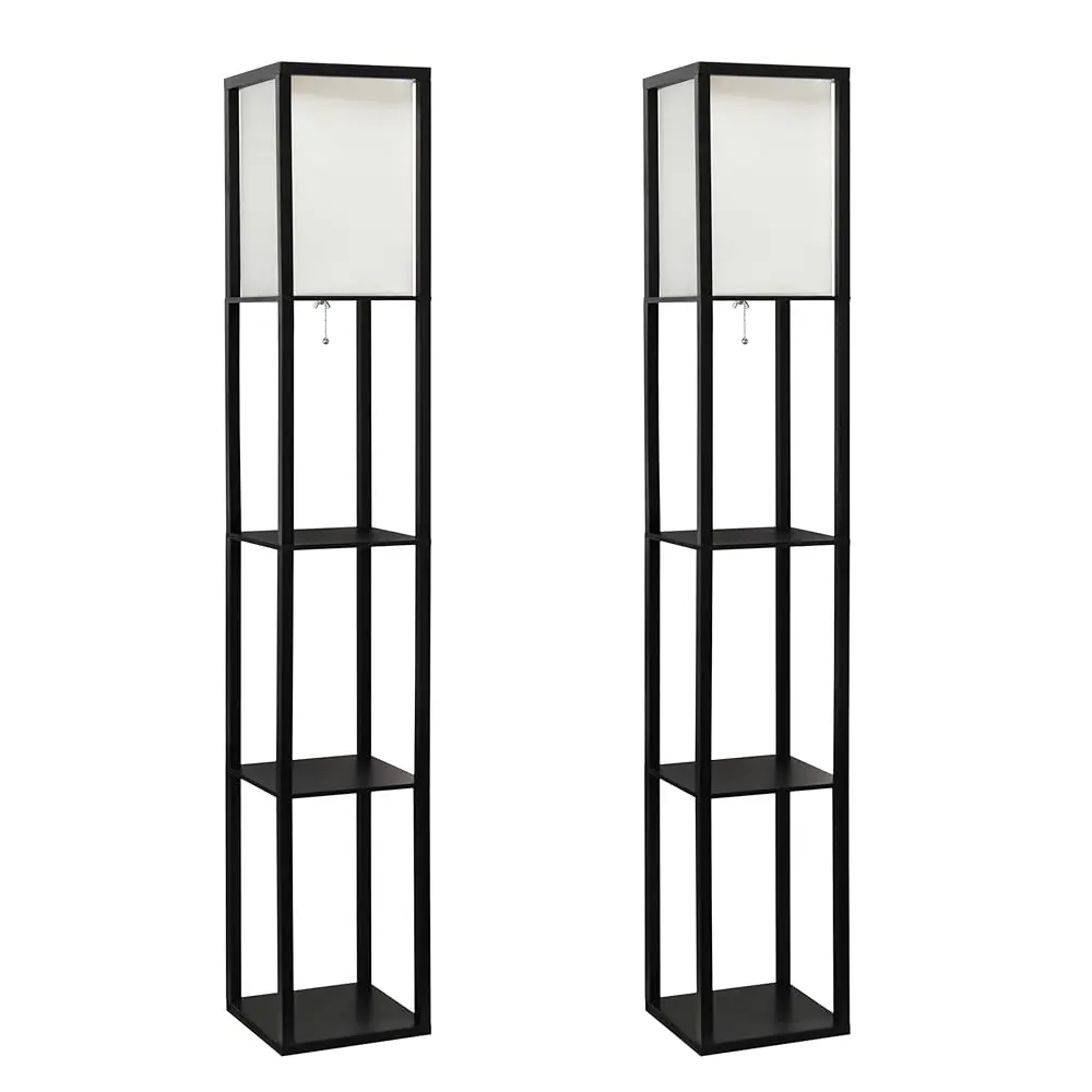 Lf1014-Blk-2Pk Органайзер Etagere с тремя полками, торшер для хранения, комплект из 2 па с белым льняным абажуром для гостиной, спальни,
Lf1014-Blk-2Pk Органайзер Etagere с тремя полками, торшер для хранения, комплект из 2 па с белым льняным абажуром для гостиной, спальни,
