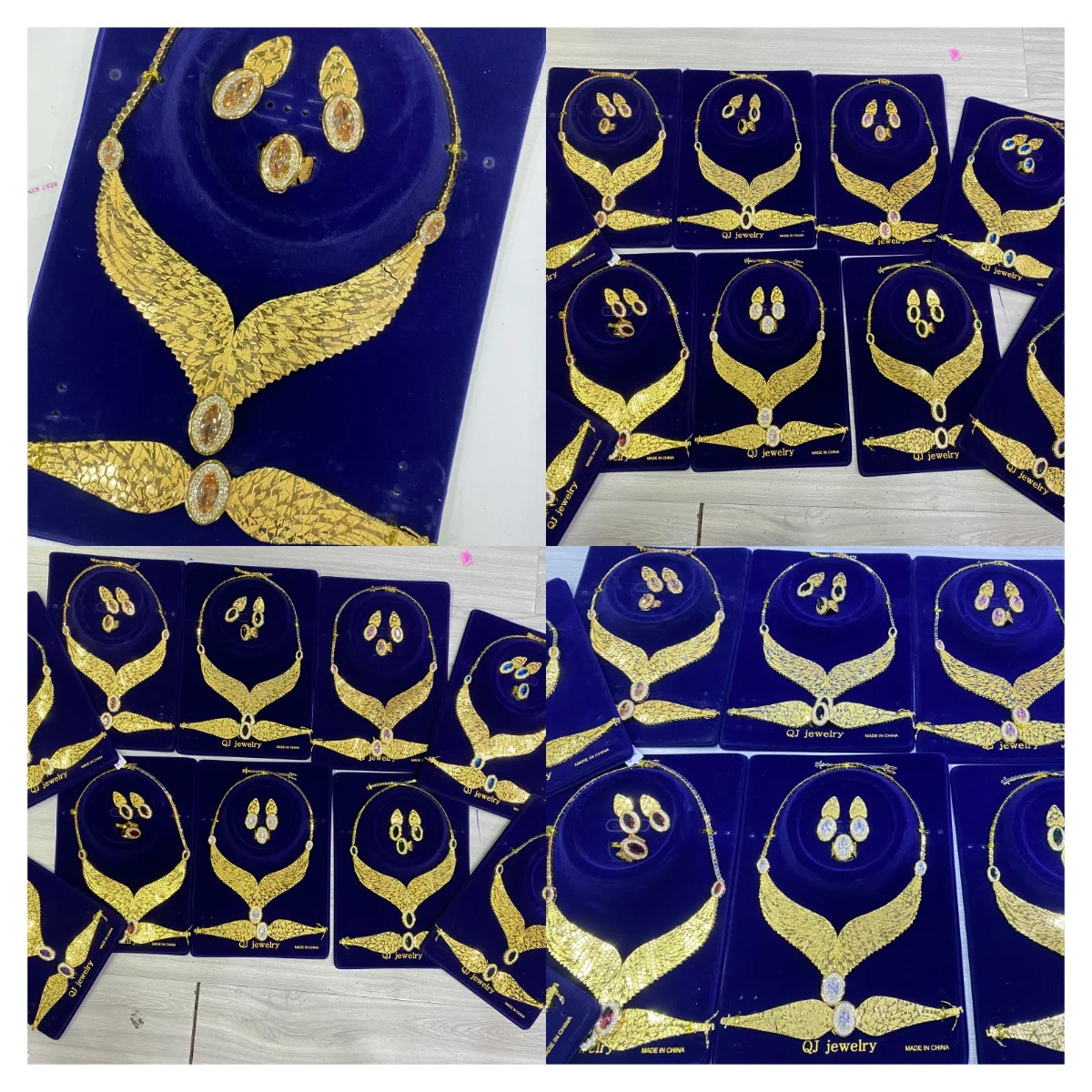 JRH Angel Wing Feather Jewelry Set 4Pcs Bridesmaid Gift Gold Brass Zircon Necklace Earrings Bracelet Ring Perfect Wedding Gift
JRH Angel Wing Feather Jewelry Set 4Pcs Bridesmaid Gift Gold Brass Zircon Necklace Earrings Bracelet Ring Perfect Wedding Gift