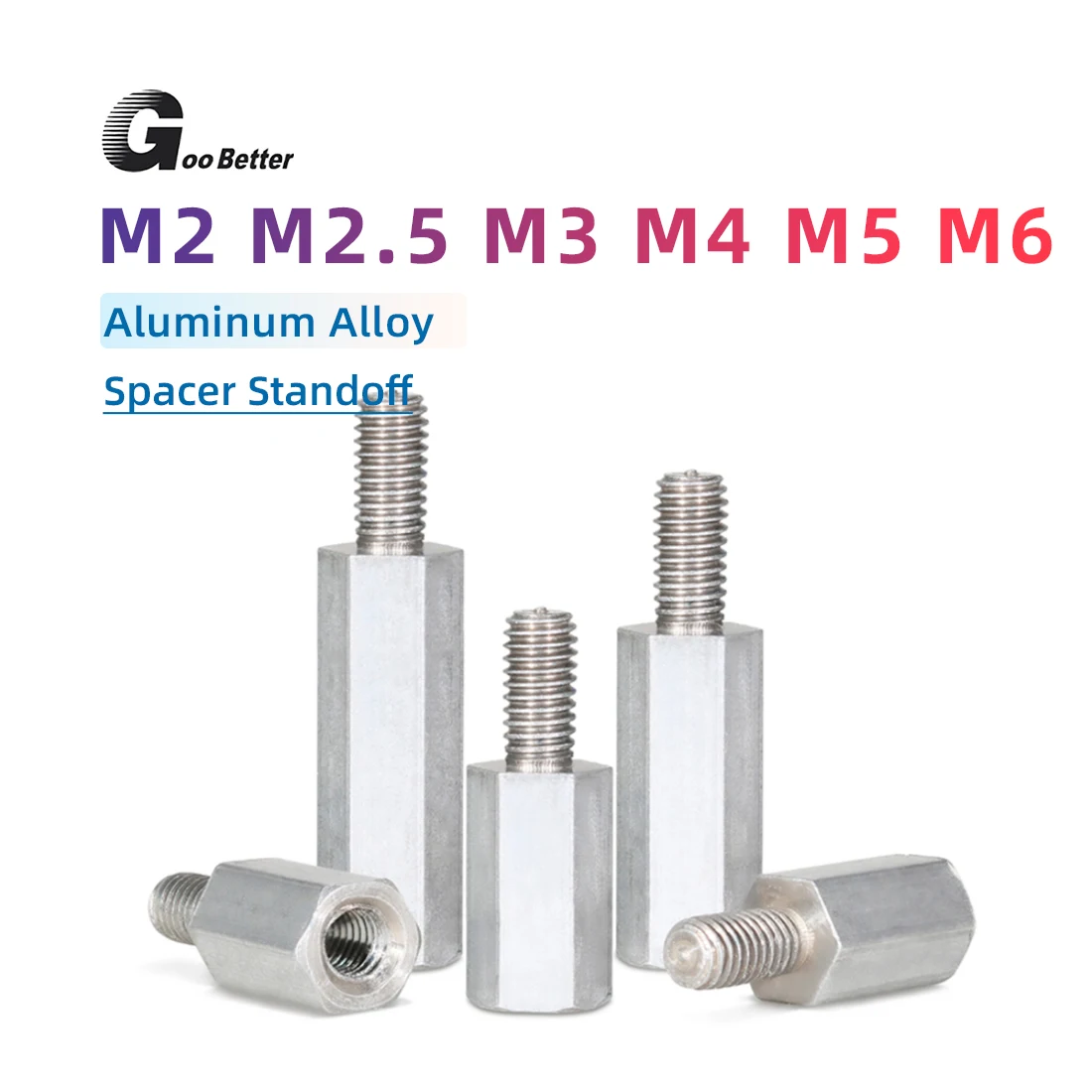 M2 ~ M6 Aluminum Alloy Hexagonal Male and Female Bracket Studs, Hexagonal Threaded Studs, PCB Board Mainboard Gaskets and Bolts
M2 ~ M6 Aluminum Alloy Hexagonal Male and Female Bracket Studs, Hexagonal Threaded Studs, PCB Board Mainboard Gaskets and Bolts