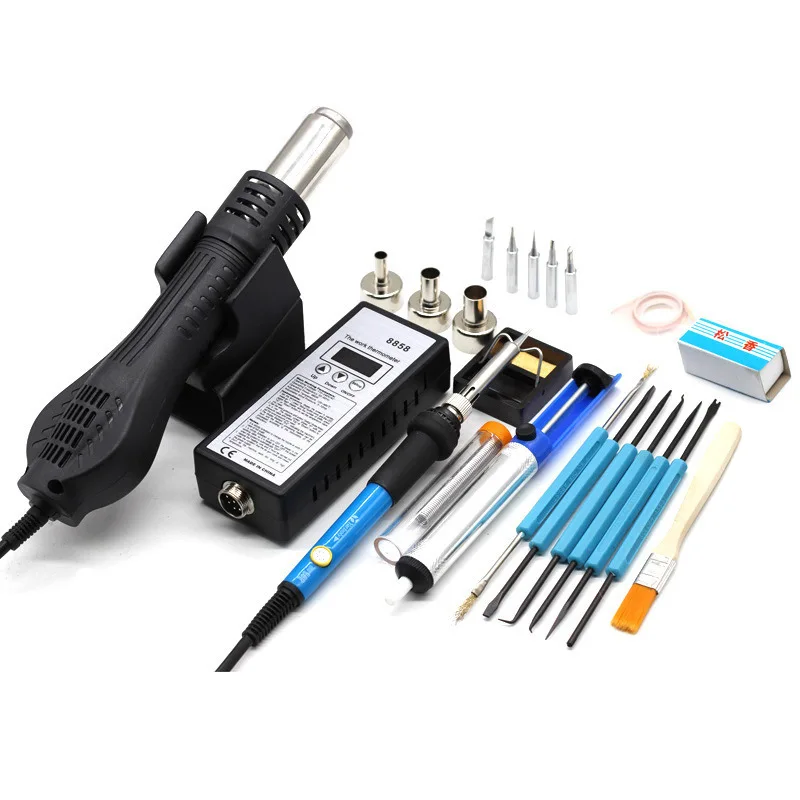 Hot Air Gun for Portable BGA Rework Solder Station Air Blower Hair Dryer Soldering Hairdryer
Hot Air Gun for Portable BGA Rework Solder Station Air Blower Hair Dryer Soldering Hairdryer