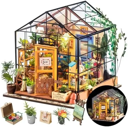 Rolife Mini Greenhouse Kit – DIY Tiny House with Furniture, Perfect for Christmas & Halloween Decor – Cathy's Greenhouse
Rolife Mini Greenhouse Kit – DIY Tiny House with Furniture, Perfect for Christmas & Halloween Decor – Cathy's Greenhouse