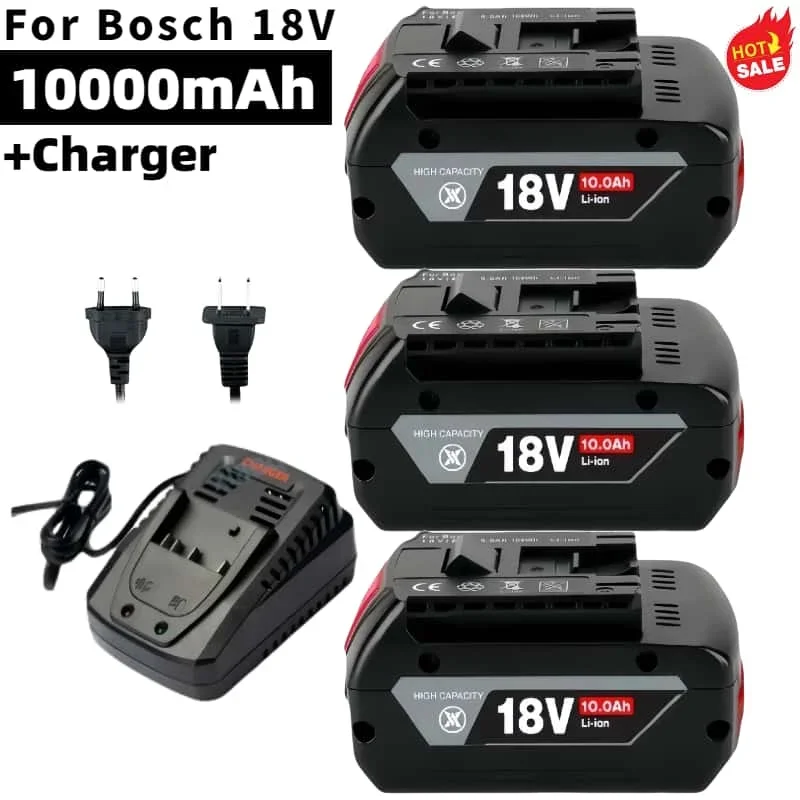 For Bosch 18V 10000mAh Battery Replacement,suitable for Professional Systeem Draadloze Tools Bat609 Bat618 Gba18v80 18650 Cell
For Bosch 18V 10000mAh Battery Replacement,suitable for Professional Systeem Draadloze Tools Bat609 Bat618 Gba18v80 18650 Cell