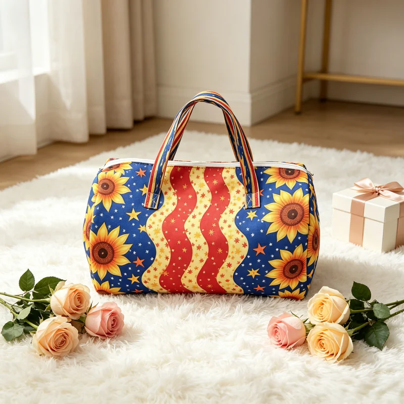 Patriotic Sunflower Print Weekender Bag, 2Pcs Large Travel Duffel Tote with Cosmetic Pouch, Lightweight Carry On Bag for Women
Patriotic Sunflower Print Weekender Bag, 2Pcs Large Travel Duffel Tote with Cosmetic Pouch, Lightweight Carry On Bag for Women