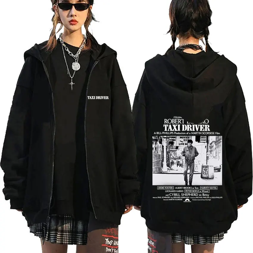 Classic Horror Thriller Movie Robert De Niro Movie Taxi Driver Zipper Hoodie Men Women Casual Vintage Oversized Zip Up Jacket
Classic Horror Thriller Movie Robert De Niro Movie Taxi Driver Zipper Hoodie Men Women Casual Vintage Oversized Zip Up Jacket