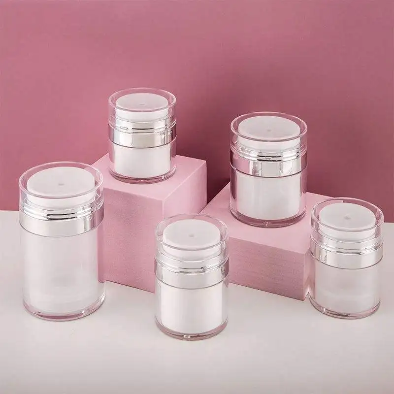 100Pcs 15/30/50/100g Eco-friendly Leak-proof Airless Vacuum Dispenser Pump Jars 1OZ Eye Cream Foundations Moisturizer Containers
100Pcs 15/30/50/100g Eco-friendly Leak-proof Airless Vacuum Dispenser Pump Jars 1OZ Eye Cream Foundations Moisturizer Containers
