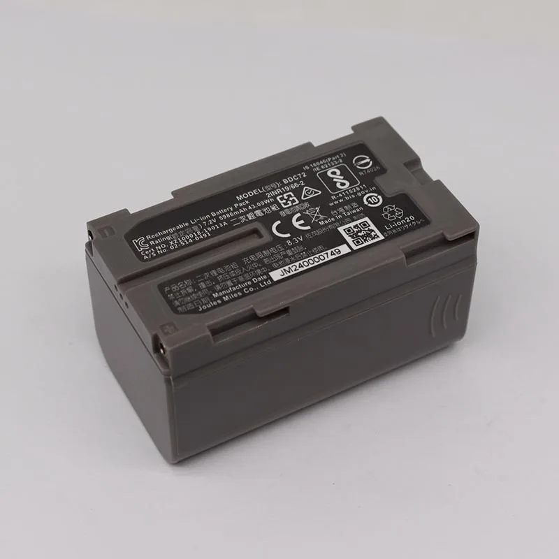 7.2v 5986mAh Li-ion battery BDC72 for Topco ES OS DS PS GM IM series total station
7.2v 5986mAh Li-ion battery BDC72 for Topco ES OS DS PS GM IM series total station