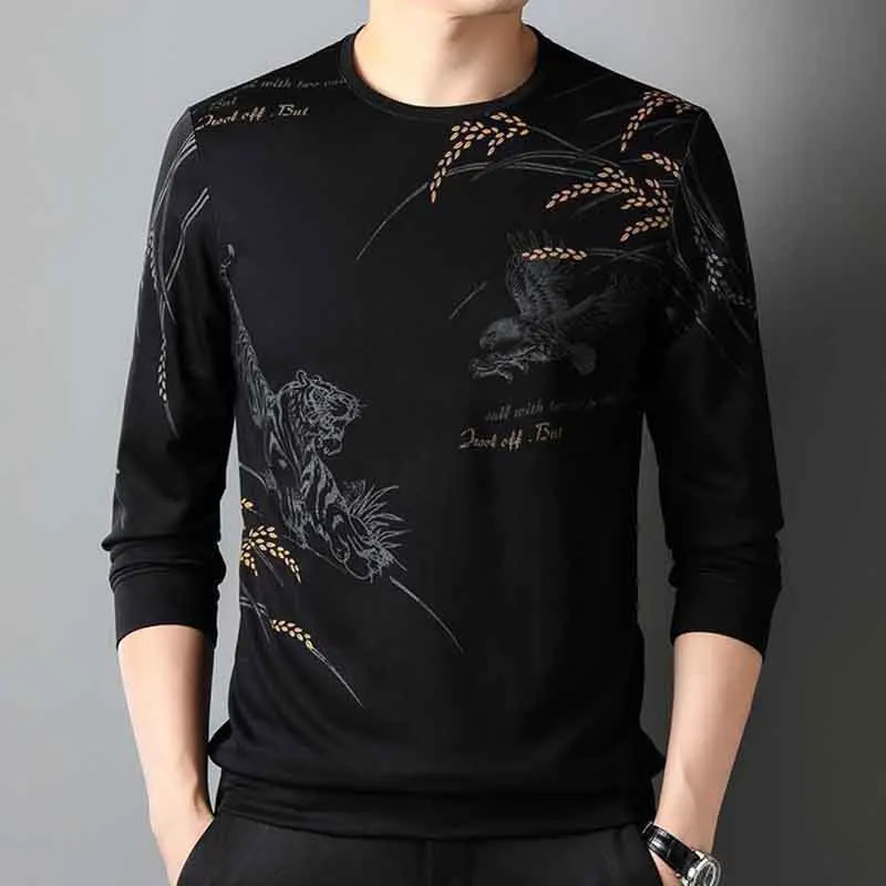 Spring and Autumn New Sweater Men's Round Neck Long Sleeve T Shirt Undershirt Fashion Casual Men's Fleece Thickened Top Fashion
Spring and Autumn New Sweater Men's Round Neck Long Sleeve T Shirt Undershirt Fashion Casual Men's Fleece Thickened Top Fashion