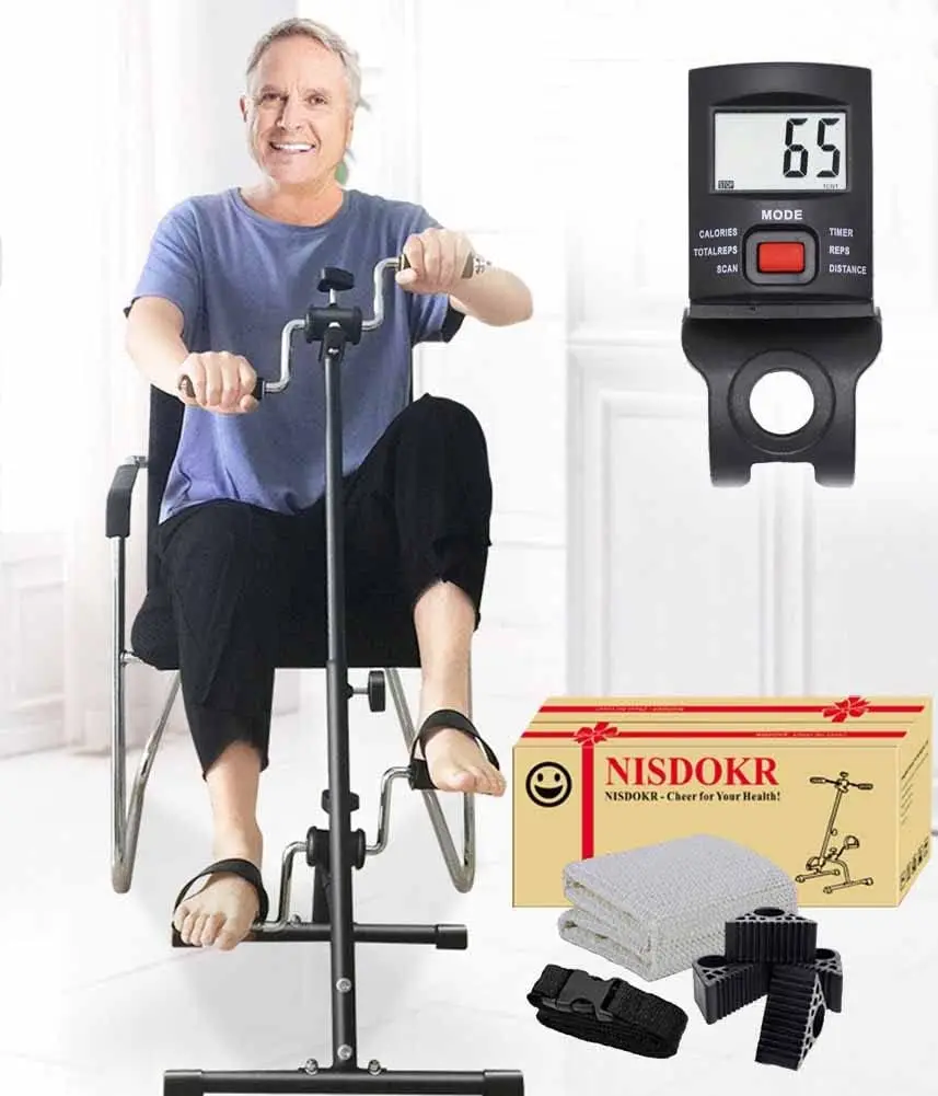 Classic Pedal Exerciser Bike with Monitor, Hand Arm Leg and Knee Peddler Adjustable for Seniors, Home Pedal Exercise Bike
Classic Pedal Exerciser Bike with Monitor, Hand Arm Leg and Knee Peddler Adjustable for Seniors, Home Pedal Exercise Bike