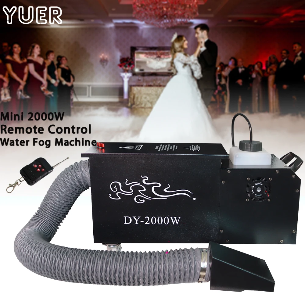 Remote Control Mini 2000W Single Head Water Mist Machine Stage Smoke Fog Machine Equipment DMX512 DJ Club Wedding Stage Effect
Remote Control Mini 2000W Single Head Water Mist Machine Stage Smoke Fog Machine Equipment DMX512 DJ Club Wedding Stage Effect