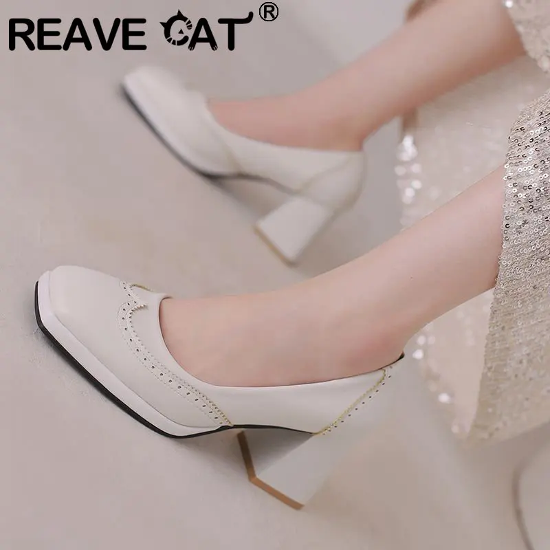 Брендовые женские туфли-лодочки REAVE CAT на высоком каблуке 7 см, без шнуровки на платформе, размер 44 45 46 47 48 Sweet Office Ladies Shoes
Брендовые женские туфли-лодочки REAVE CAT на высоком каблуке 7 см, без шнуровки на платформе, размер 44 45 46 47 48 Sweet Office Ladies Shoes