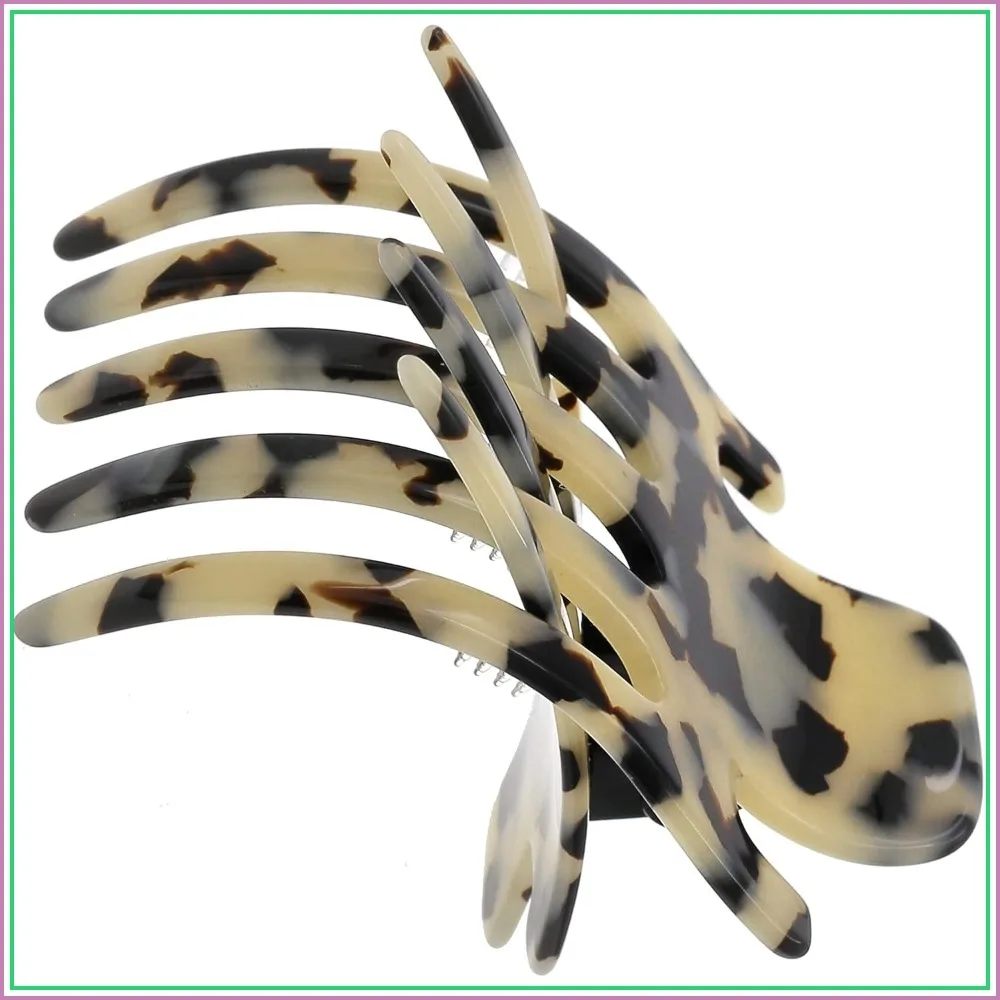French Flat Hair Clips for Women, 3" Flat Claw Clips, Sleek Curved Design Side Slide Hair Clip, Strong Non Slip Grip Styling Jaw Accessories, Made in France
French Flat Hair Clips for Women, 3" Flat Claw Clips, Sleek Curved Design Side Slide Hair Clip, Strong Non Slip Grip Styling Jaw Accessories, Made in France