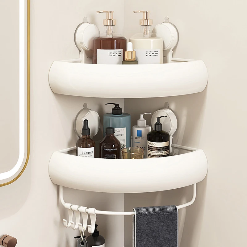 Bathroom Strong Suction Cup Shelf Wall-Mounted No-Drilling Milk White Triangle Basket Washstand Storage Organizer Rack
Bathroom Strong Suction Cup Shelf Wall-Mounted No-Drilling Milk White Triangle Basket Washstand Storage Organizer Rack