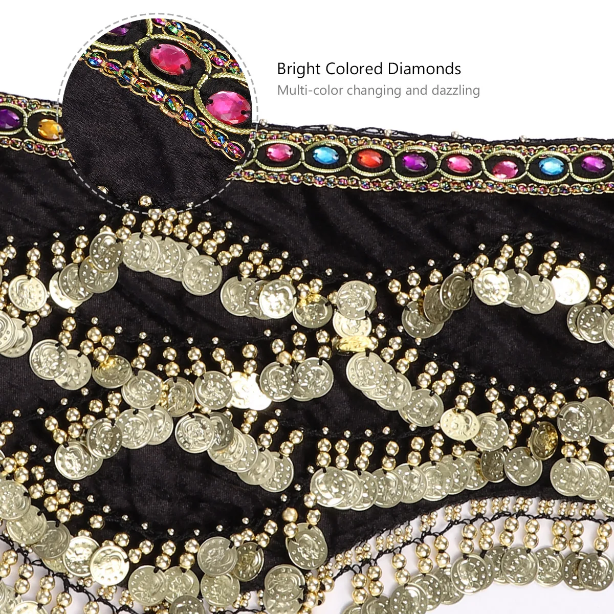 1 pc Indian Belly Hip Scarf Waist Wrap Decorated With Diamons Lightweight Belt For Women Blue Hip Skirt
1 pc Indian Belly Hip Scarf Waist Wrap Decorated With Diamons Lightweight Belt For Women Blue Hip Skirt
