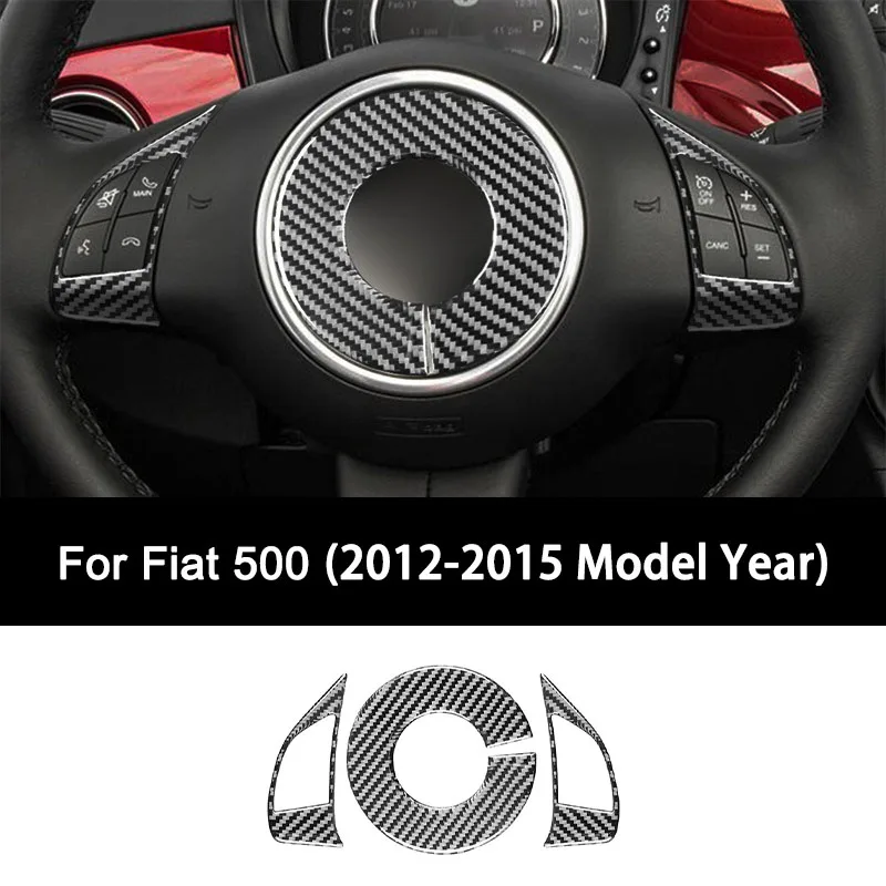 For FIAT 500 2012 2013 2014 2015 Model Year, Carbon Fiber Steering Wheel Logo Buttons Panel Interior Sticker, Auto Accessories
For FIAT 500 2012 2013 2014 2015 Model Year, Carbon Fiber Steering Wheel Logo Buttons Panel Interior Sticker, Auto Accessories