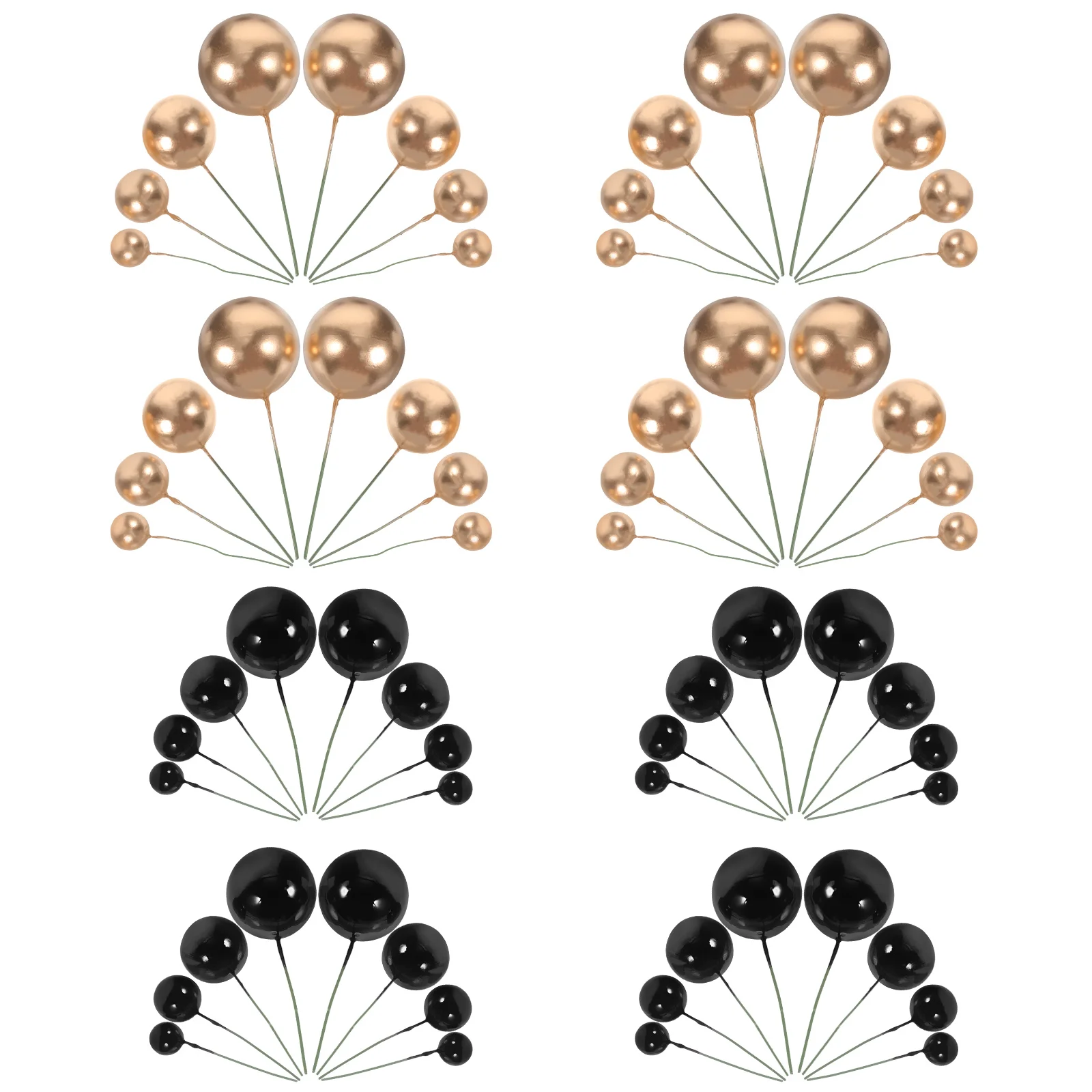 66 Pcs Cake Ornament Ball Multi-function Balls Cupcake Toppers Decorative Decorations Cute Golden Birthday
66 Pcs Cake Ornament Ball Multi-function Balls Cupcake Toppers Decorative Decorations Cute Golden Birthday