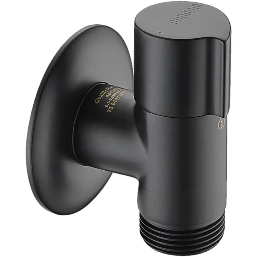 Wall-Mounted Anti-Backflow Brass Angle Valve, 1/2 to 3/4, Dishwasher Connection, Matt Black Finish
Wall-Mounted Anti-Backflow Brass Angle Valve, 1/2 to 3/4, Dishwasher Connection, Matt Black Finish