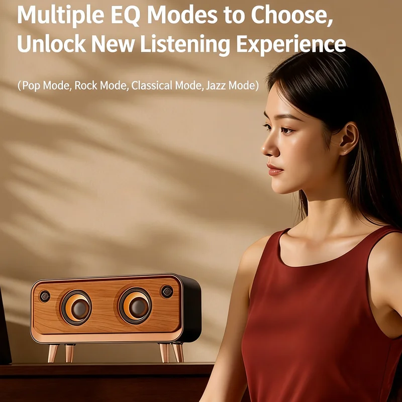 Bluetooth Ретро-динамик Портативные беспроводные мини-динамики с Tf-картой Портативный стерео 20 Вт Супер бас 3D объемный звук Сабвуфер
Bluetooth Ретро-динамик Портативные беспроводные мини-динамики с Tf-картой Портативный стерео 20 Вт Супер бас 3D объемный звук Сабвуфер