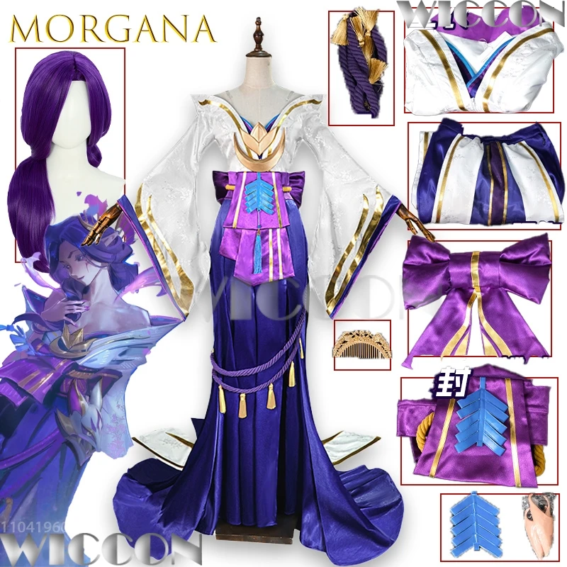Spirit Blossom Morgana Косплей Костюм Аниме Экипировка Полный Комплект Косплей Женский Фиолетовый Костюм Хэллоуин Сексуальная Вечеринка Comic Con Наряд Cos 
Spirit Blossom Morgana Косплей Костюм Аниме Экипировка Полный Комплект Косплей Женский Фиолетовый Костюм Хэллоуин Сексуальная Вечеринка Comic Con Наряд Cos