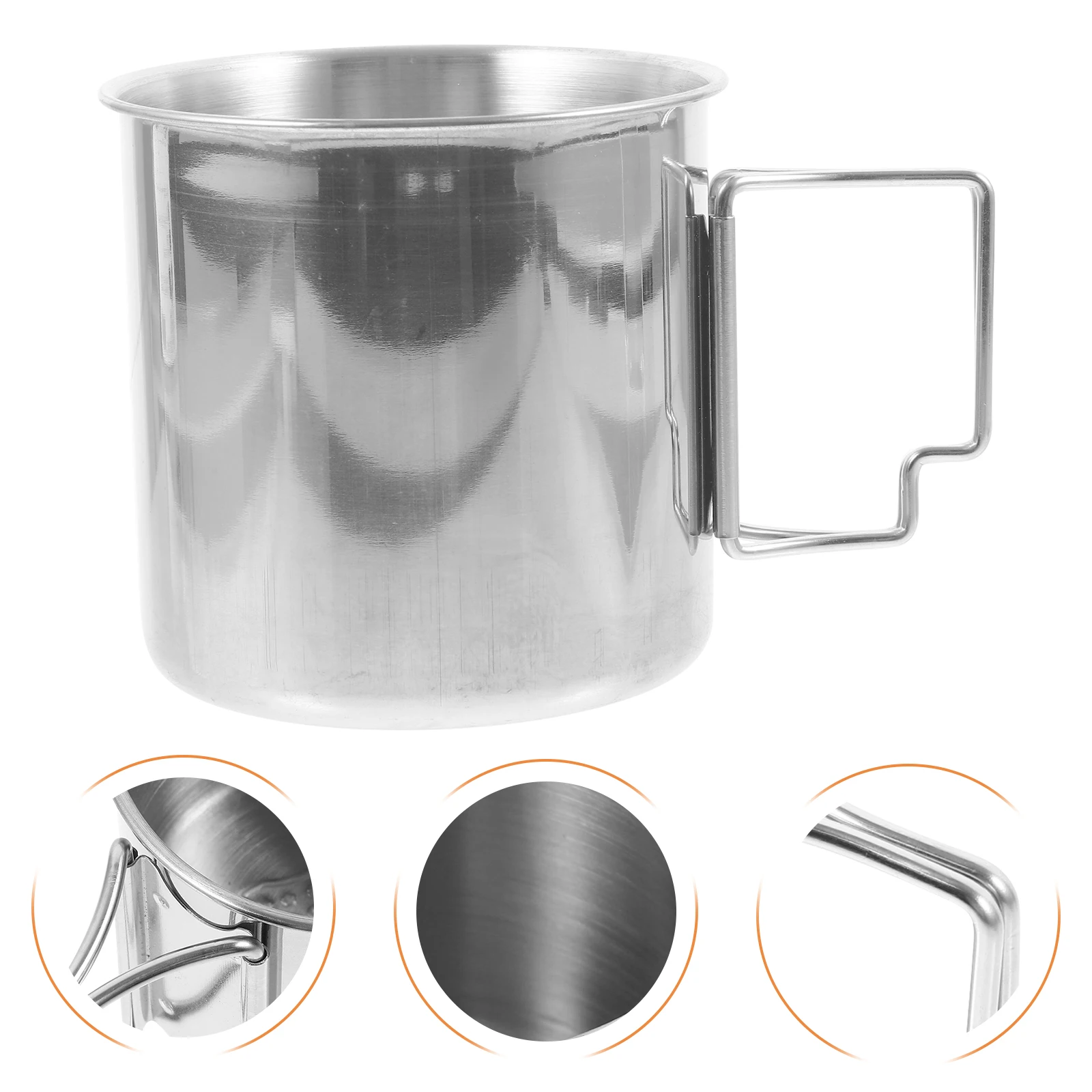 Stainless Steel Water Cup 10cm Camping Mug Foldable Handle Outdoor Portable Metal Travel Coffee Beer Drinkware Kitchen Bar
Stainless Steel Water Cup 10cm Camping Mug Foldable Handle Outdoor Portable Metal Travel Coffee Beer Drinkware Kitchen Bar